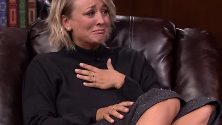 Kaley Cuoco - Tränen bei Jimmy Fallon