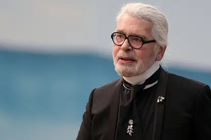 Karl Lagerfeld 2018 bei einer Modenschau