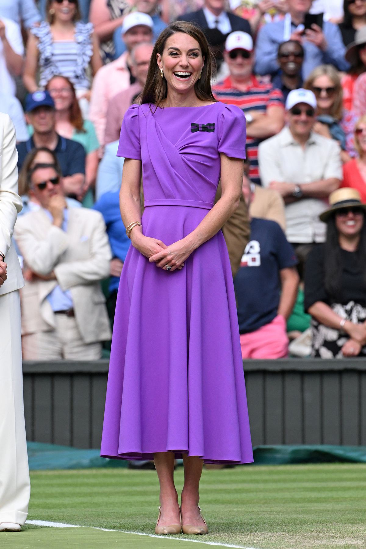 Prinzessin Kate lila Kleid Wimbledon