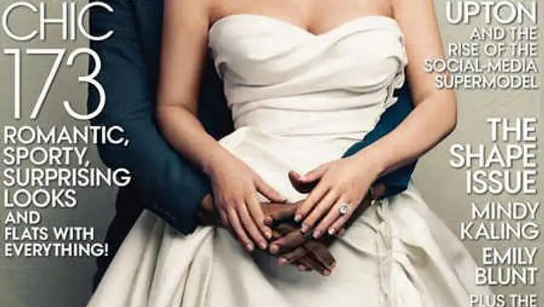 Kim Kardashian und Kanye West auf dem Cover der Vogue