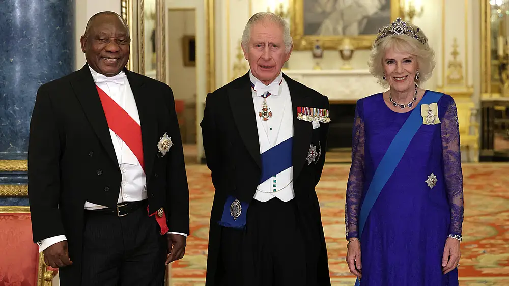 König Charles & Camilla & Präsident Cyril Ramaphosa König Charles & Camilla & Präsident Cyril Ramaphosa