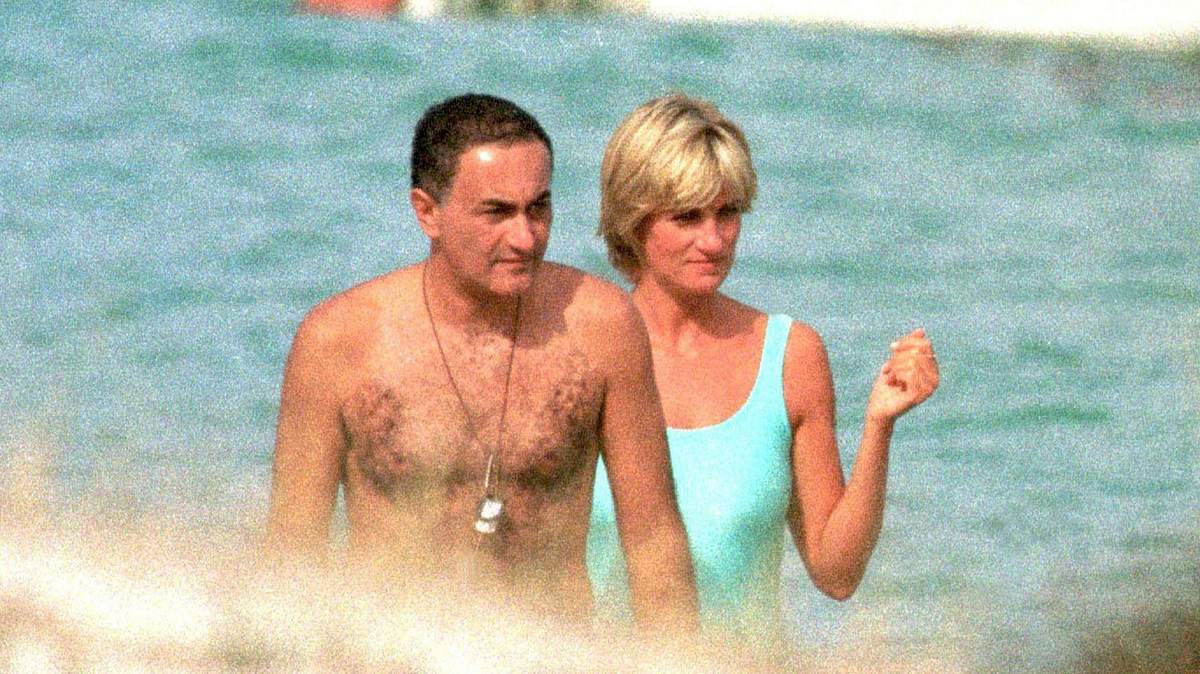 Lady Diana und Dodi Al-Fayed als Paar auf Sardinien 1997