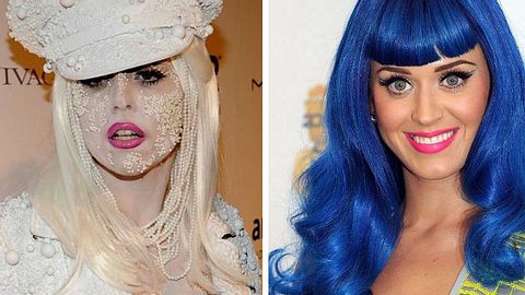 Popdiven: Die verrücktesten Outfits von Katy Perry und Lady Gaga - Bild 1 - Foto: GettyImages