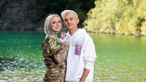 Daniele Negroni und Freundin Laura Steinert bei der #CoupleChallenge - Foto: TVNOW / Pervin Inan-Serttas