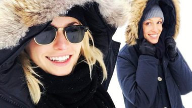 Lena Gercke mit ihrer Fell-Winterjacke - Foto: Instagram/ lenagercke
