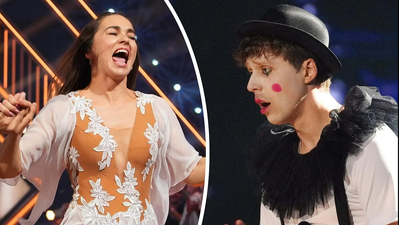 Renata Lusin XXL-Verletzung Verletzt? Renata Lusin mit schmerzverzehrtem Gesicht, Valentin Lusin besorgt - Foto: RTL / Stefan Gregorowius