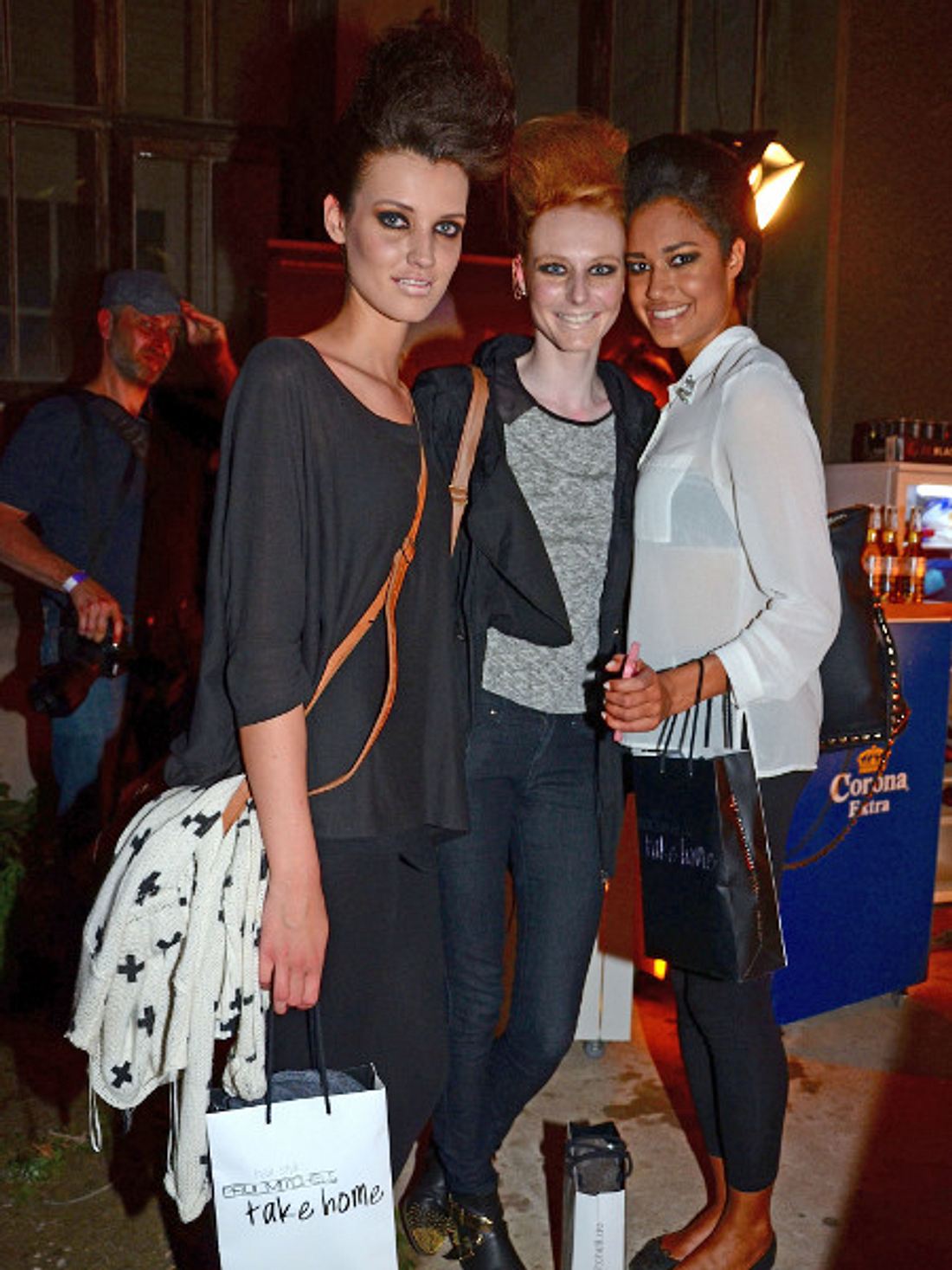Lovelyn, Maike und Luise auf der Fashion Week 