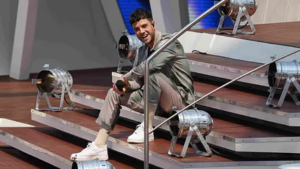 Luca Hänni bei TV-Aufnahmen