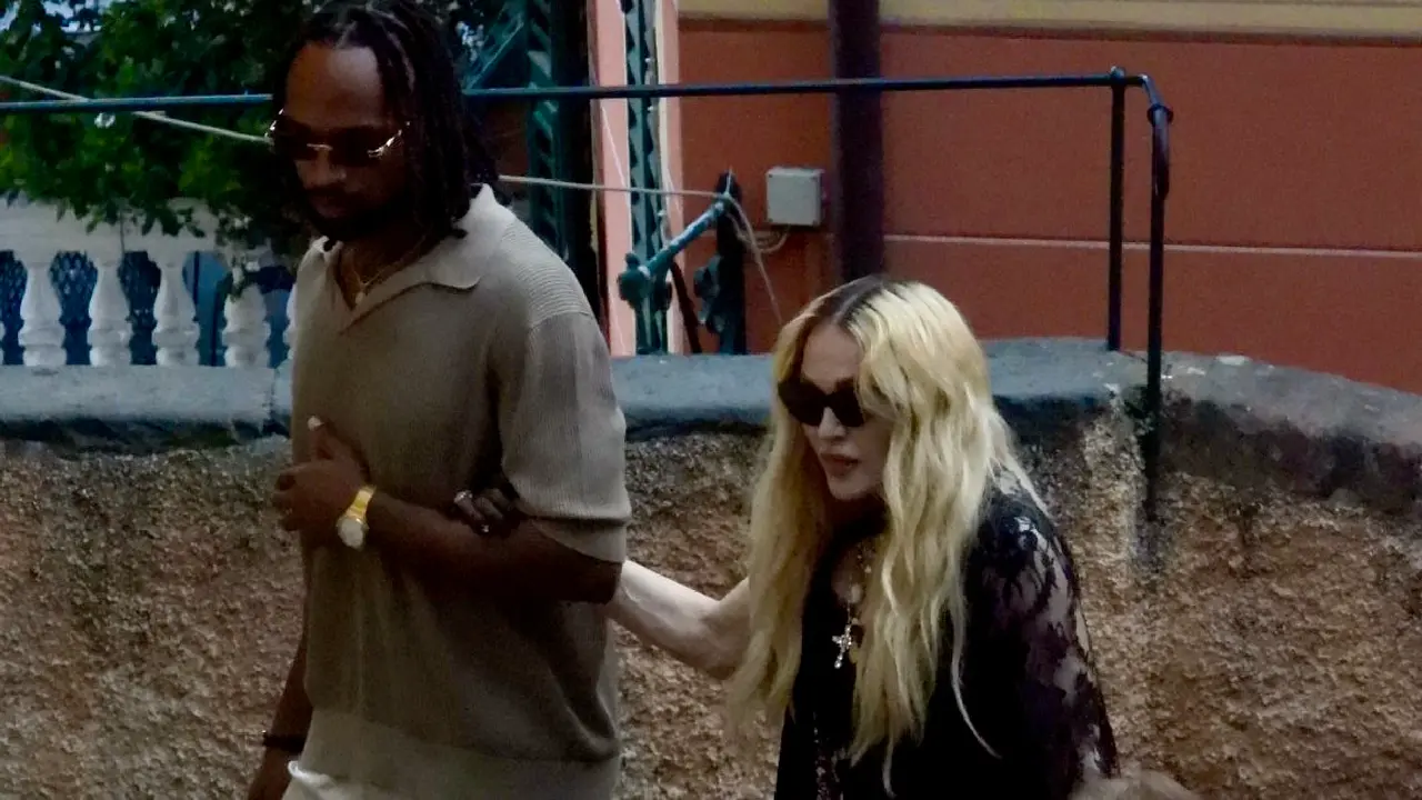 Madonna und Akeem Morris