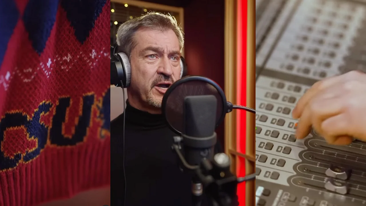 Markus Söder im Musikstudio Markus Söder im Musikstudio - Foto: instagram.com/markus.soeder
