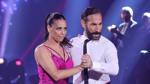 Massimo Sinató und Amira Pocher - Foto:  Joshua Sammer/ Getty Images