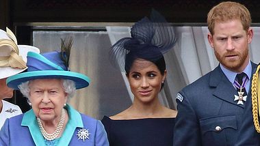 Meghan Harry und die Queen - Foto: imago images / APress