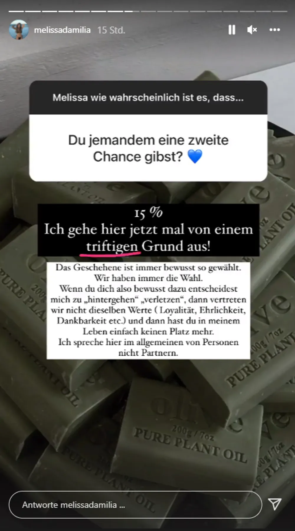 Melissa Damilia zweite Chancen Melissa Damilia zweite Chancen