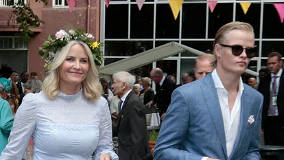 Mette-Marit und ihr Sohn Marius