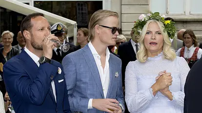Mette-Marit und ihr Sohn Marius