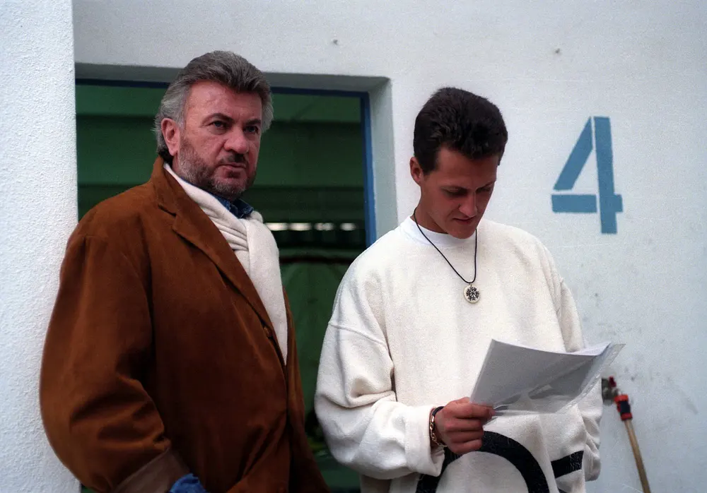 Willi Weber & Michael Schumacher 1996 Willi Weber & Michael Schumacher 1996