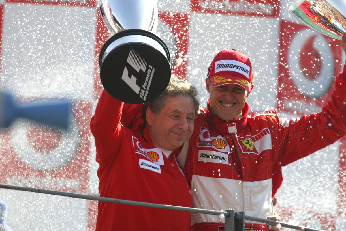 Michael Schumacher & der einstige Geschäftsführer von Ferrari Jean Todt