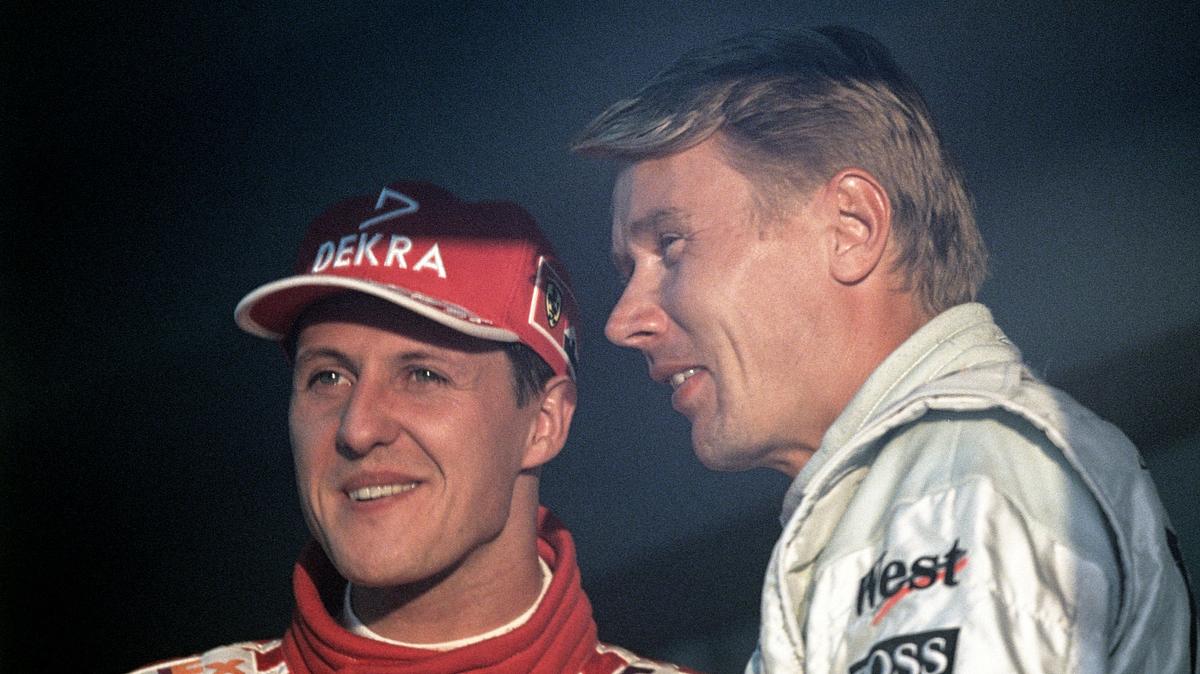 Michael Schumacher und Mika Häkkinen