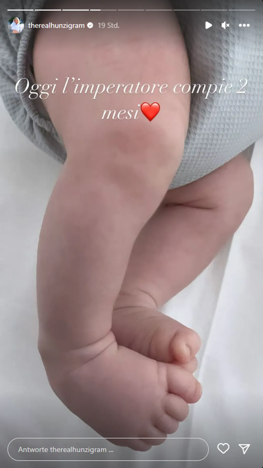 Michelle Hunziker - Baby Cesare - 2 Monate Michelle Hunziker - Baby Cesare - 2 Monate