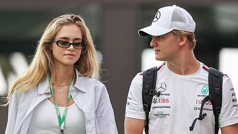 Mick Schumacher & Laila Hasanovic - Foto: Song Haiyuan/MB Media/Getty Images