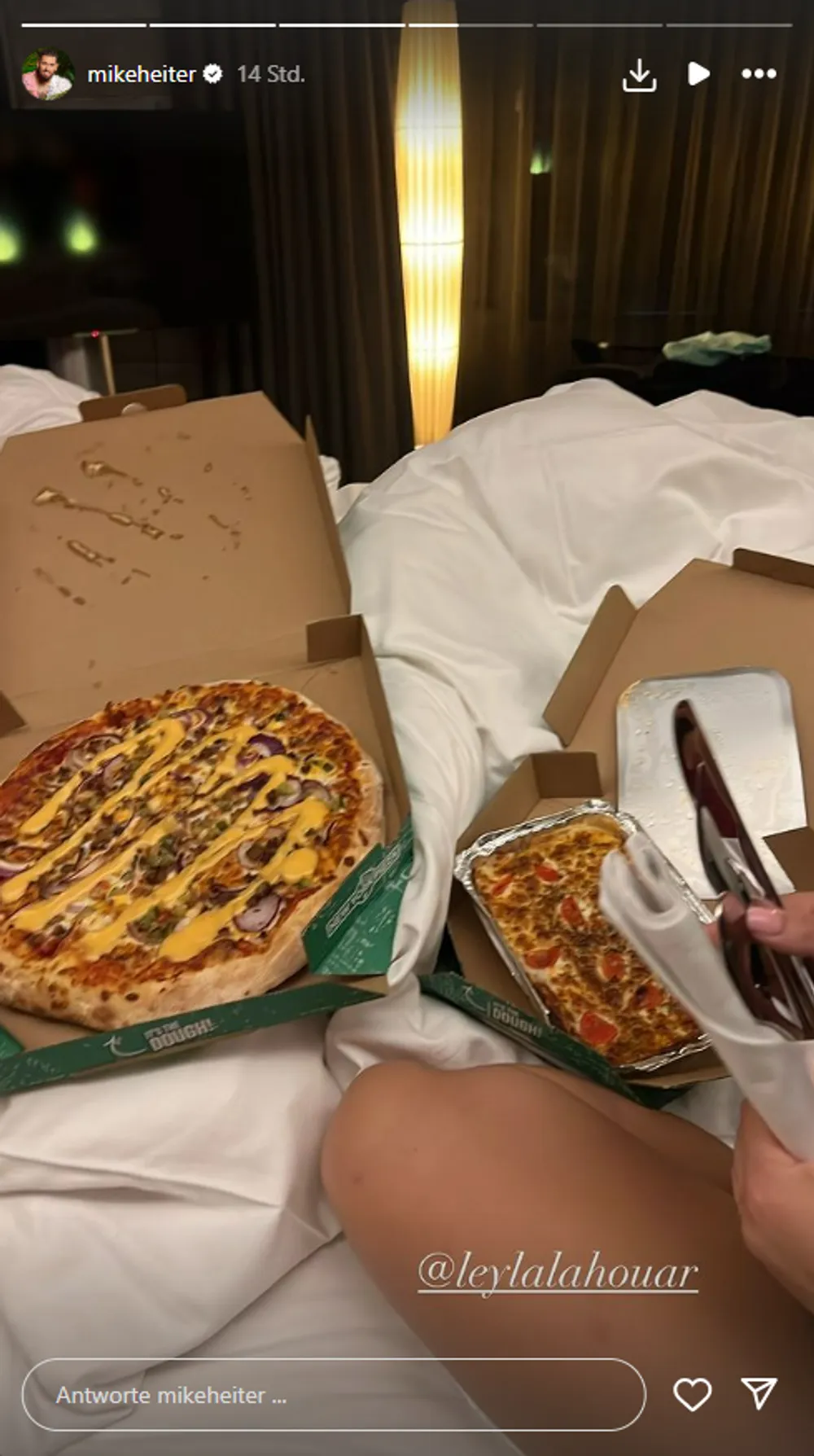 Mike Heiter & Leyla Lahouar -Pizza-Date Mike Heiter & Leyla Lahouar -Pizza-Date