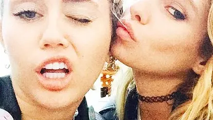 Miley schnappt sich das Unterwäsche-Model