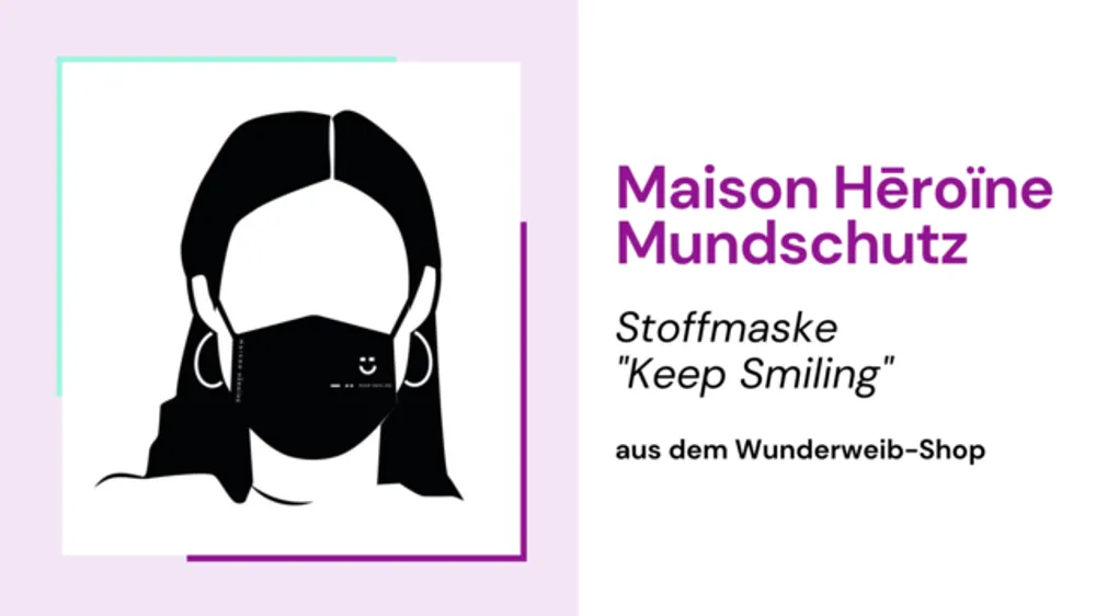 Stoffmaske "Keep Smiling" Maison Heroïne Stoffmaske "Keep Smiling" Maison Heroïne