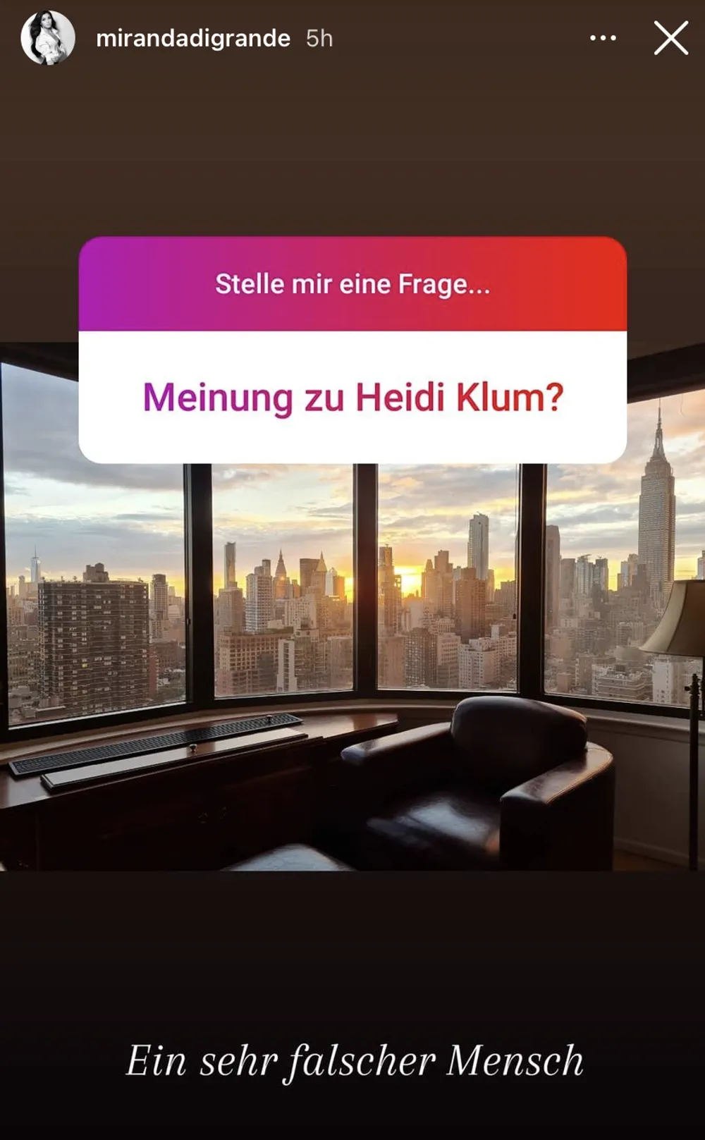 Nathalie Volk über Heidi Klum Nathalie Volk über Heidi Klum