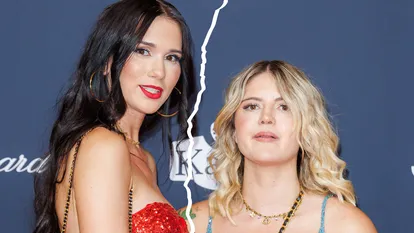 Vanessa & Ina Brock aka coupleontour als Trennungsstrich-Collage
