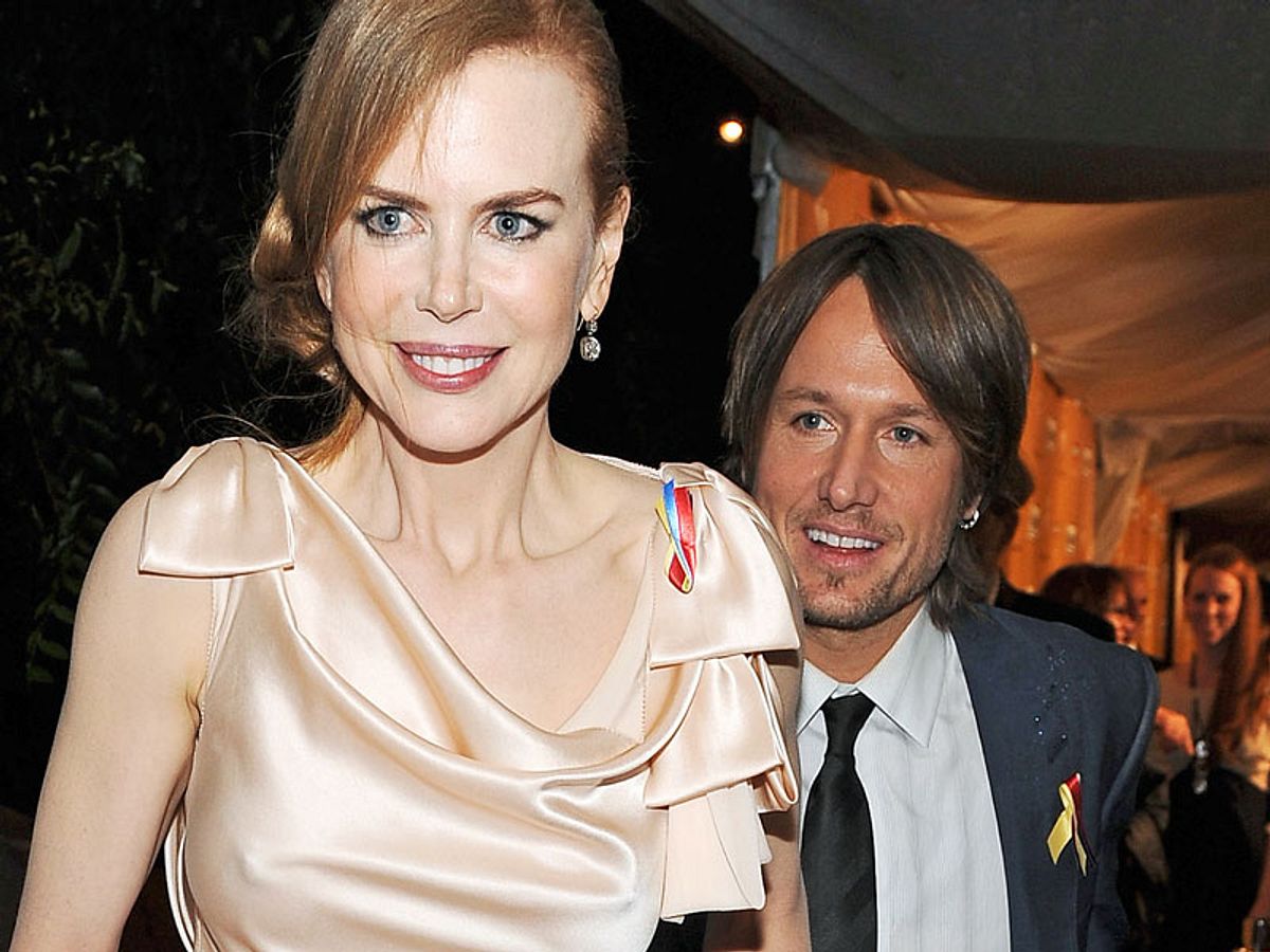 Nicole Kidman und Keith Urban haben sich gemeinsam hinters Mikrofon geklemmt und zusammen ein Duett geschmettert. Nicole Kidman &amp; Keith Urban: Ständchen mit Schätzchen