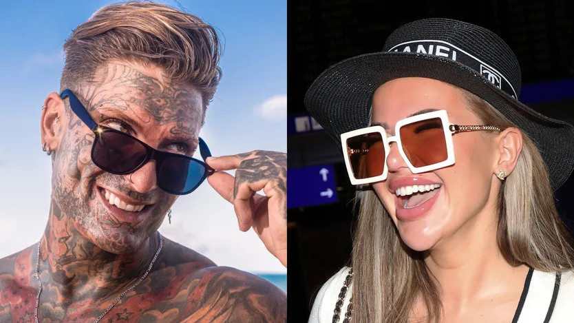 Collage aus Nikola Glumac & Kim Virginia Hartung, die sich NICHT in einer TV-Show kennenlernten.