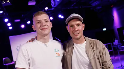 Oliver Petszokat und Sohn Ilias Petszokat