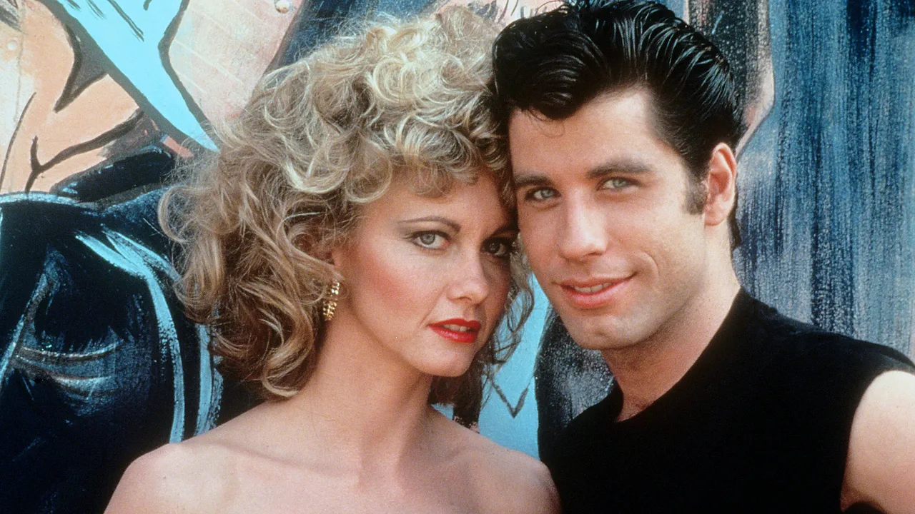 Olivia Newton-John und John Travolta in "Grease" früher Olivia Newton-John und John Travolta in Grease - Foto: Imago