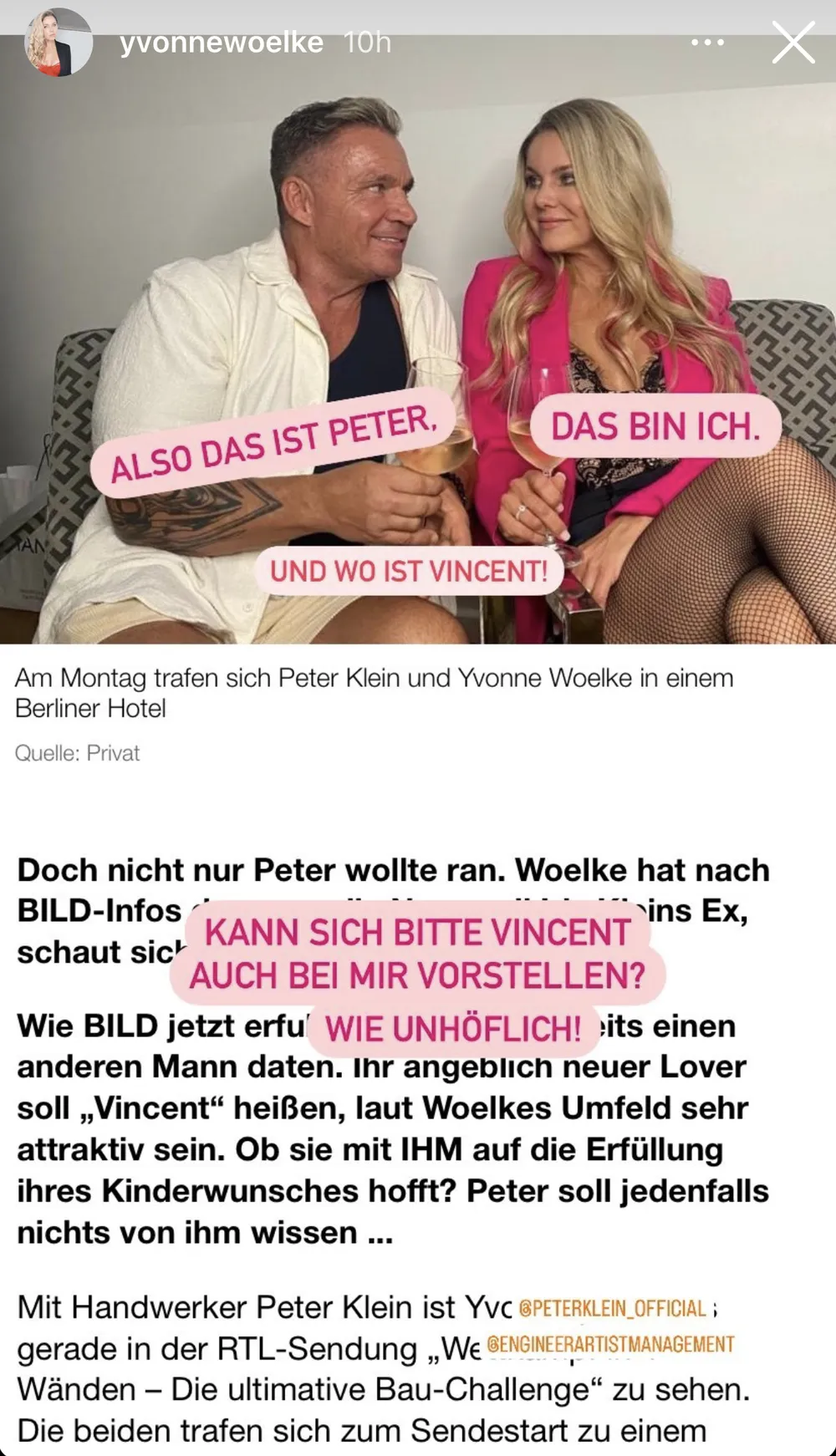 Peter Klein und Yvonne Woelke Peter Klein und Yvonne Woelke