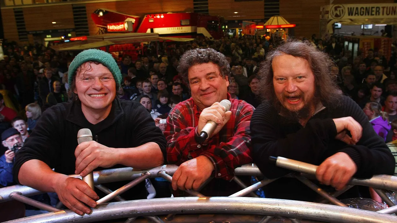 Peter Ludolf mit seinen Brüdern Manni und Uwe 2013