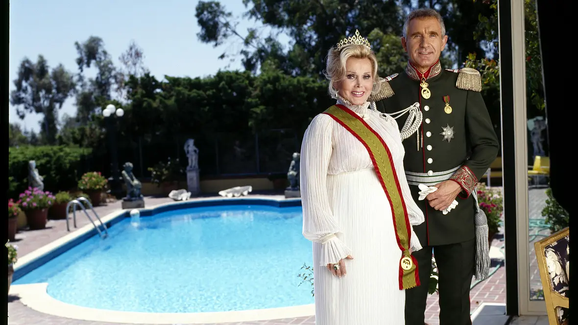 Prinz Frederic von Anhalt und Frau Zsa Zsa Gabor in ihrer Villa Prinz Frederic von Anhalt und Frau Zsa Zsa Gabor in ihrer Villa