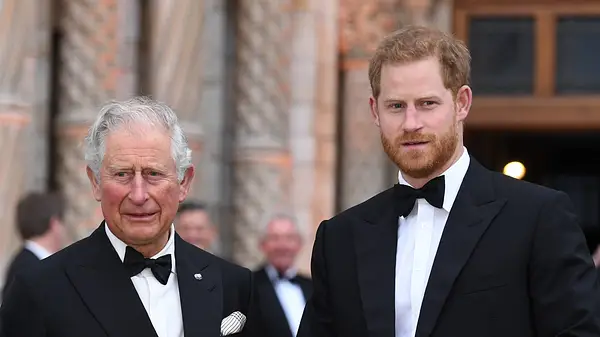 König Charles und Prinz Harry