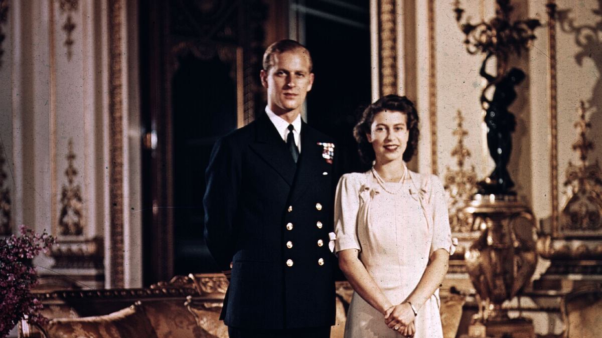 Prinzessin Elizabeth mit Prinz Philip