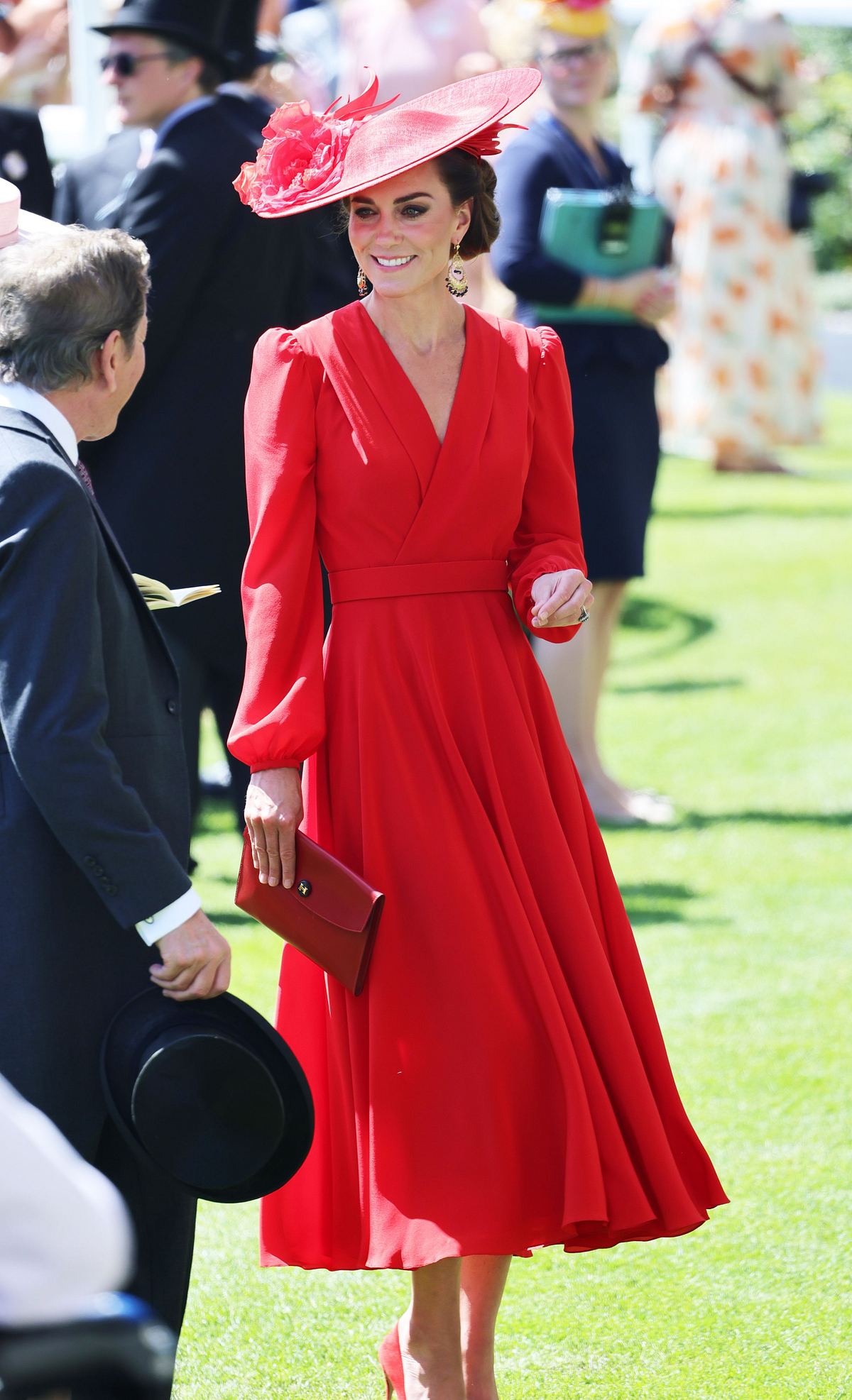 Prinzessin Kate Royal Ascot 2023 rotes Kleid