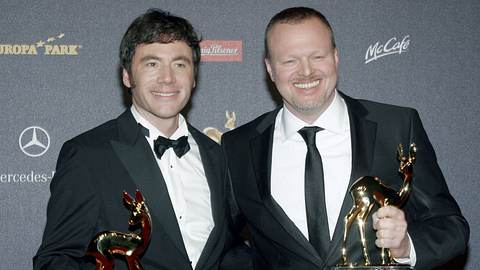 Stefan Raab und Michael Bully Herbig in 2008 - Foto: Sven Simon / IMAGO