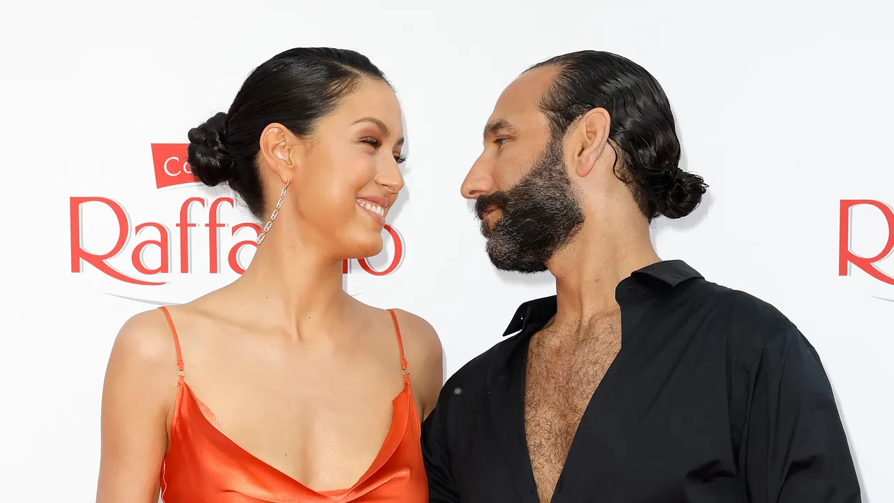 Rebecca Mir und Massimo Sinató Rebecca Mir und Massimo Sinató - Foto: Franziska Krug/ Getty Images for Ferrero Deutschland