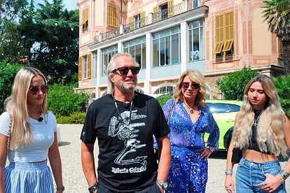 Robert, Carmen, Davina und Shania Geiss