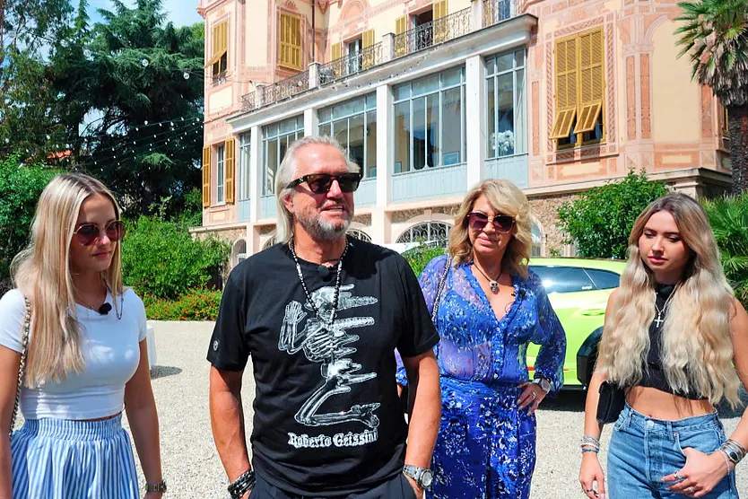 Robert, Carmen, Davina und Shania Geiss