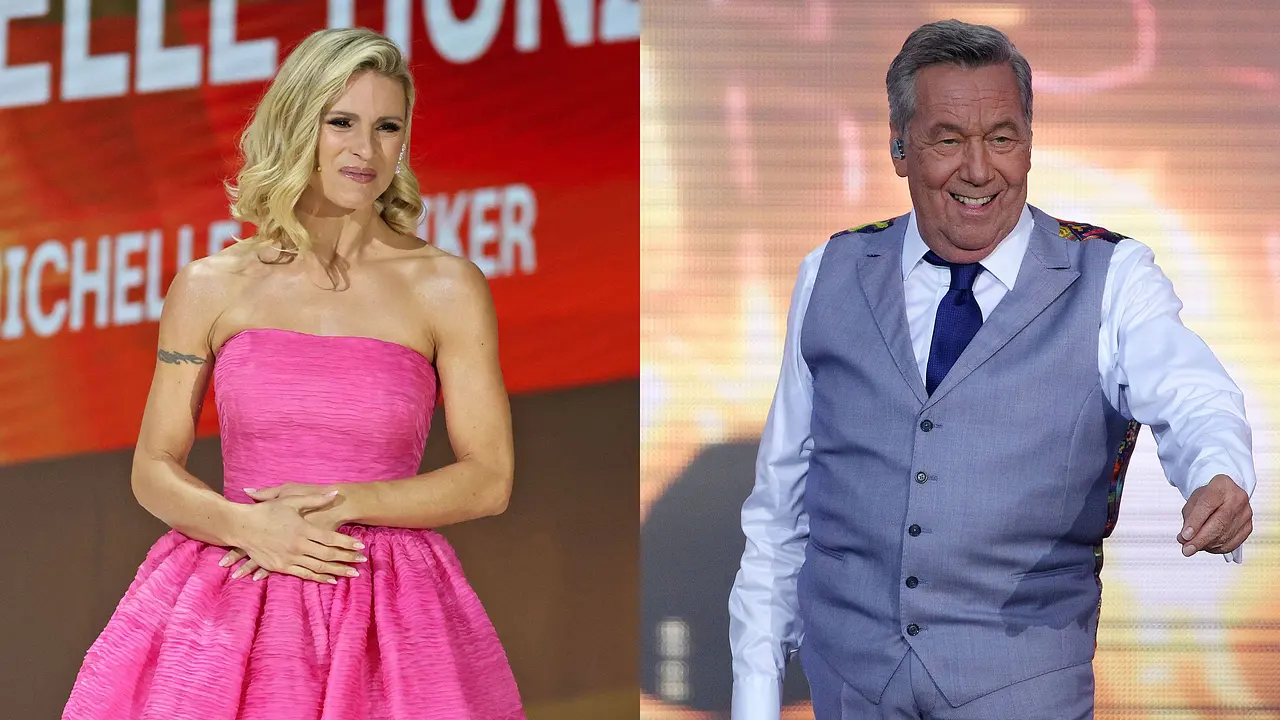 Michelle Hunziker Roland Kaiser Michelle Hunziker Roland Kaiser - Foto: Collage / Imago / Karina Hessland / STAR-MEDIA