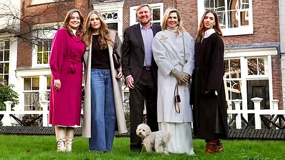 König Willem-Alexander und Königin Maxima sowie den drei Töchtern Amalia, Alexia und Ariane