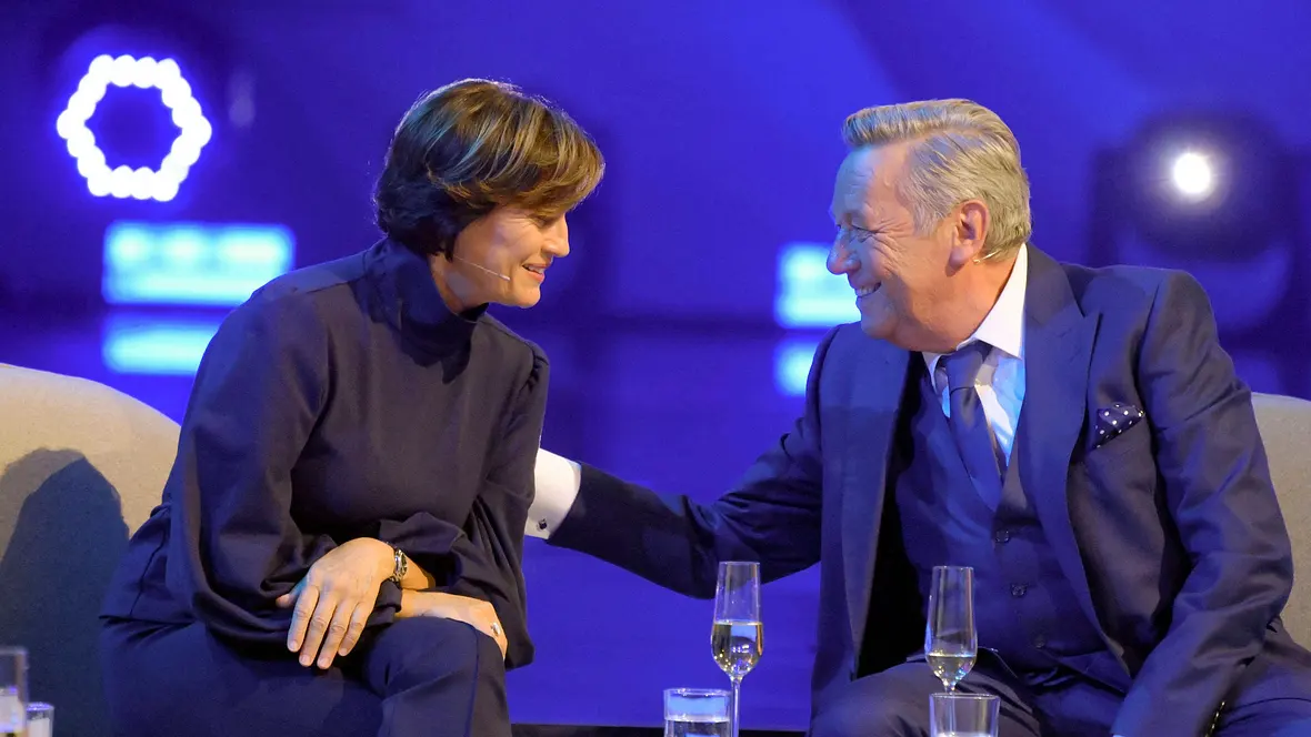Sandra Maischberger und Roland Kaiser