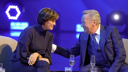 Sandra Maischberger und Roland Kaiser