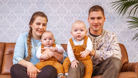 Sarafina, Peter, Emory und Casey Wollny - Foto: RTLzwei