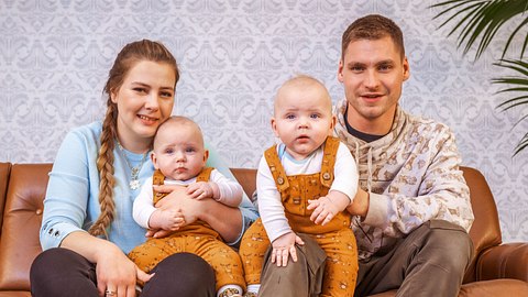 Sarafina, Peter, Emory und Casey Wollny - Foto: RTLzwei