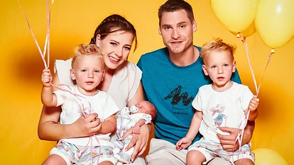 Sarafina, Peter, Emory und Casey Wollny